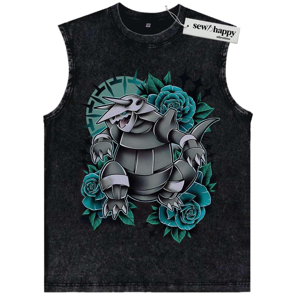 Wash Tank Top Aggron Tank Top, Pokemon Tank Top, Anime Tank Top, Vintage Tank Top