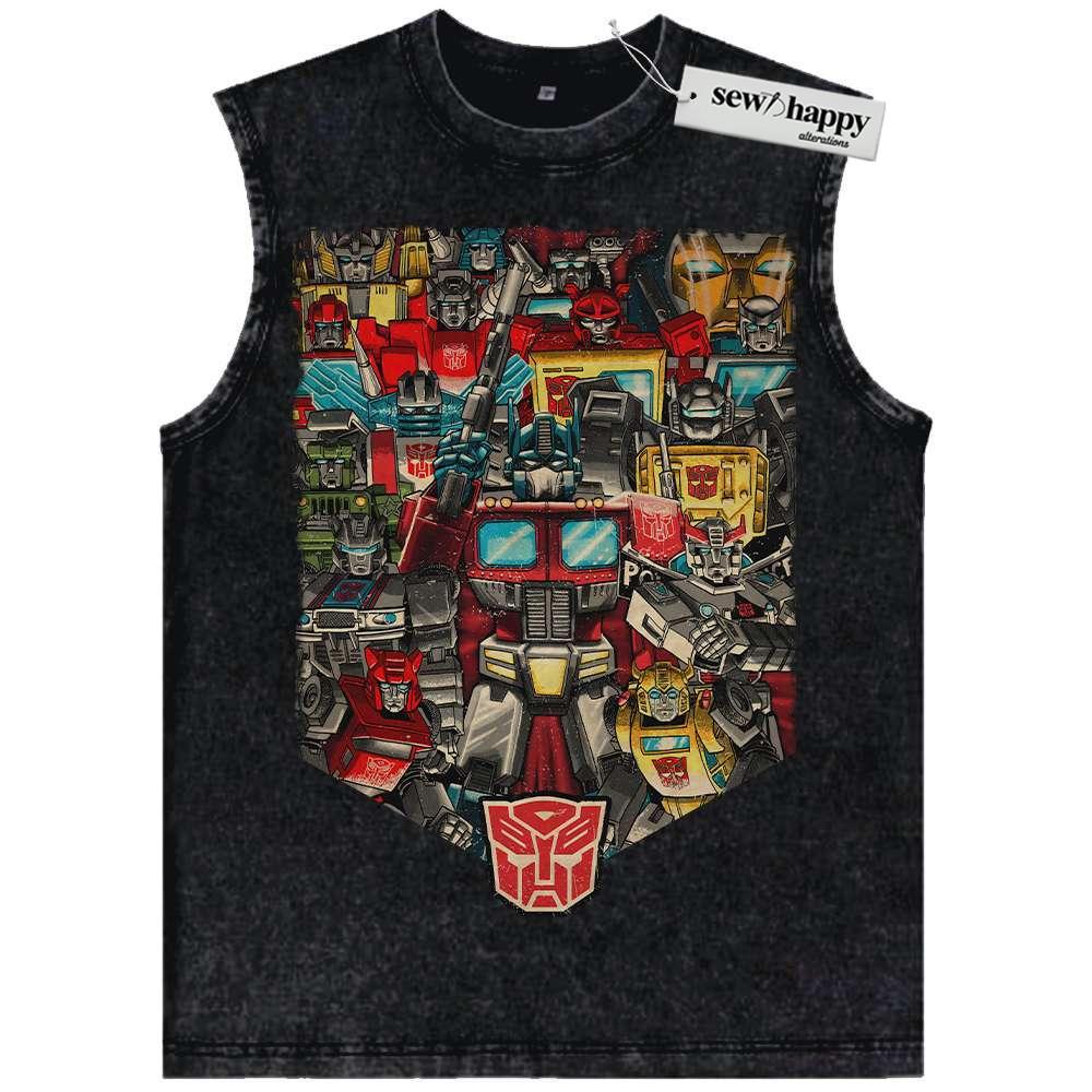 Wash Tank Top Autobots Tank Top, Transformers Tank Top, Movie Tank Top, Vintage Tank Top