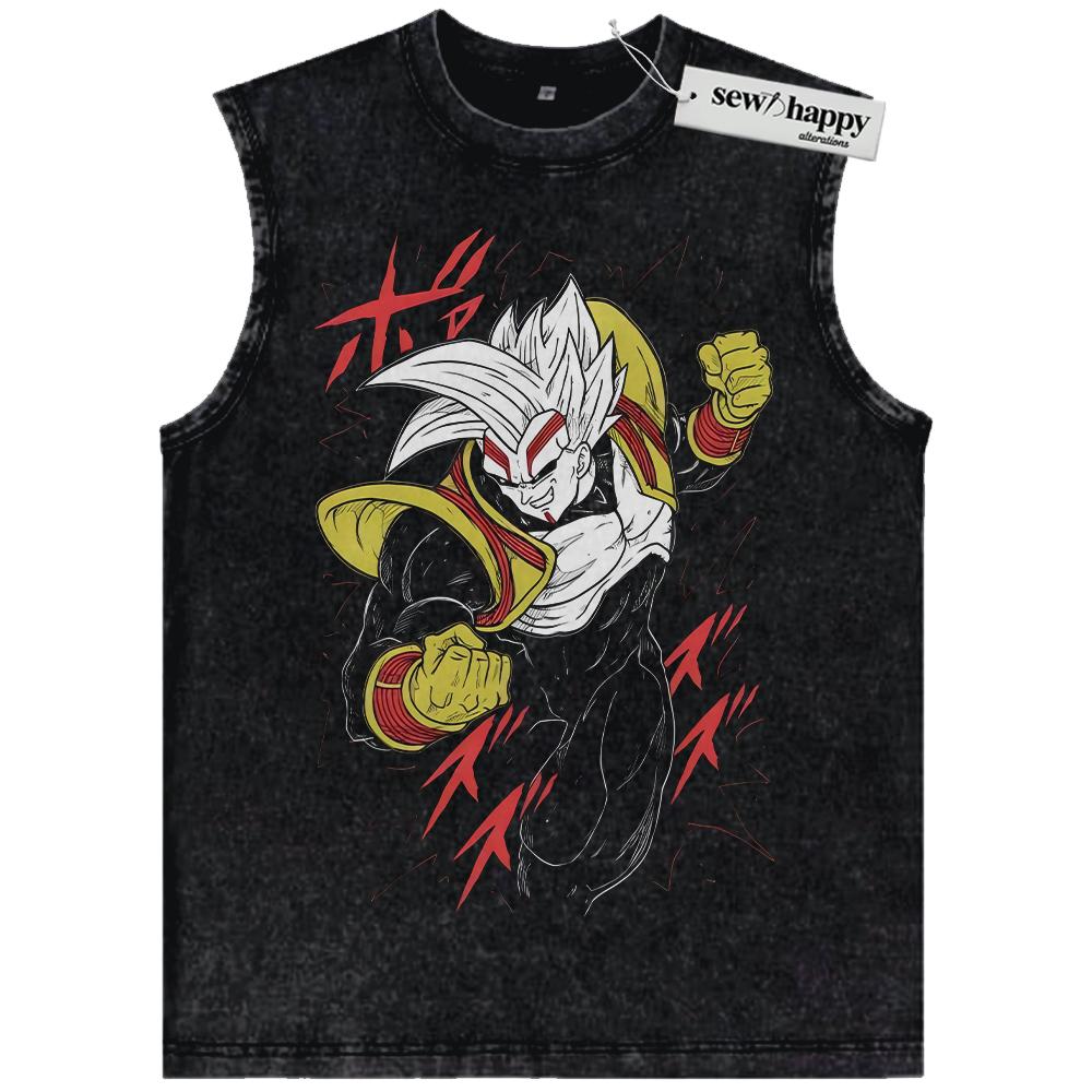 Wash Tank Top Baby Vegeta Tank Top, Dragon Ball Tank Top, Anime Tank Top, Vintage Tank Top