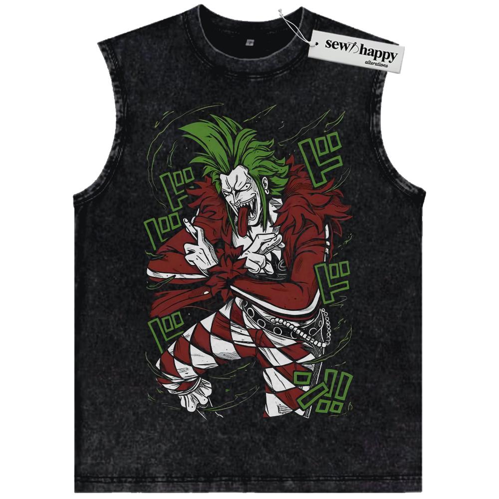 Wash Tank Top Bartolomeo Tank Top, One Piece Tank Top, Anime Tank Top, Vintage Tank Top