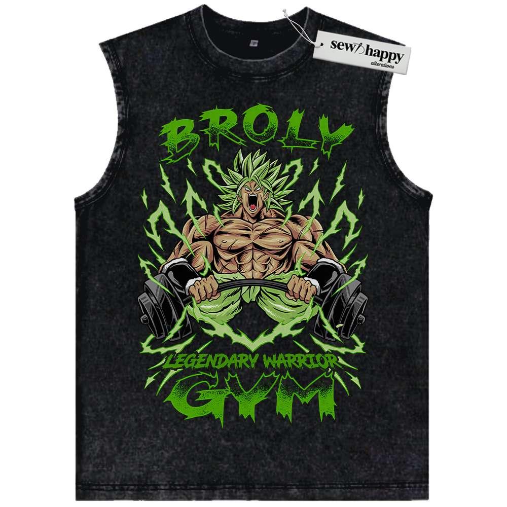 Wash Tank Top Broly Tank Top, Dragon Ball Z Tank Top, DBZ Tank Top, Anime Tank Top, Vintage Tank Top