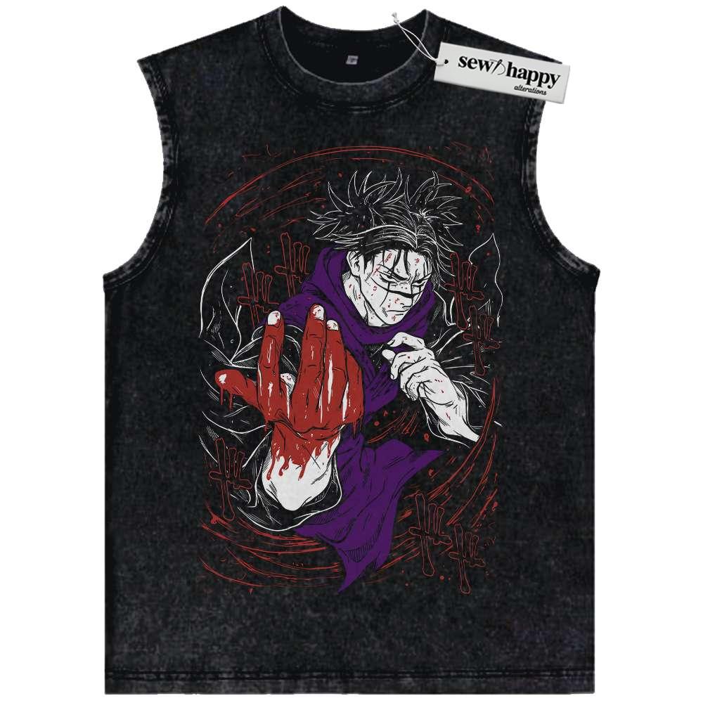 Wash Tank Top Choso Tank Top, Jujutsu Kaisen Tank Top, Anime Tank Top, Vintage Tank Top