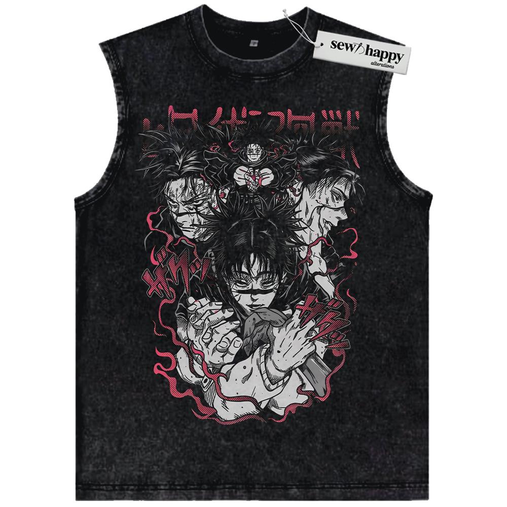 Wash Tank Top Choso Tank Top, Jujutsu Kaisen Tank Top, JJK Tank Top, Anime Tank Top, Vintage Tank Top
