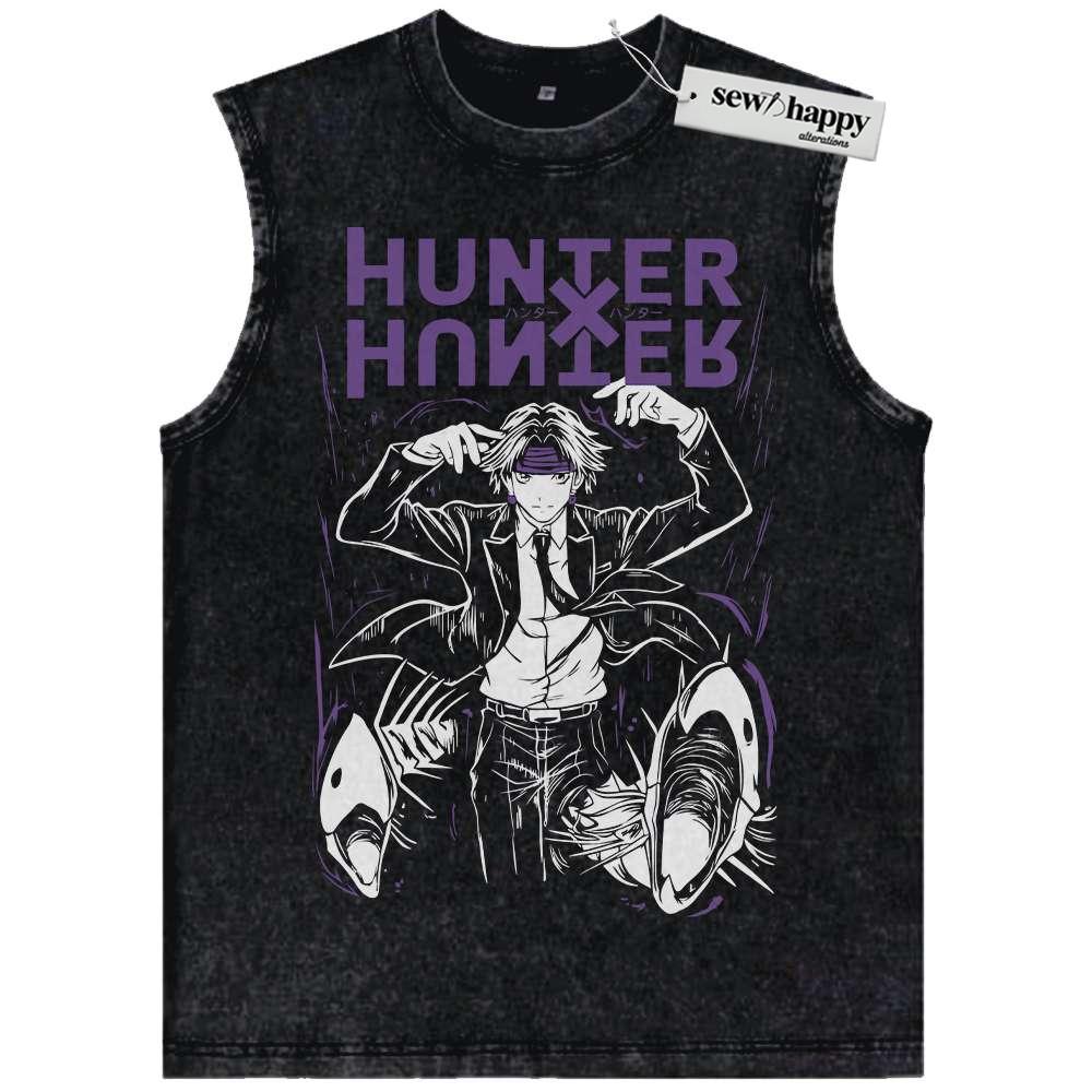 Wash Tank Top Chrollo Lucilfer Tank Top, Hunter x Hunter Tank Top, HxH Tank Top, Anime Tank Top, Vintage Tank Top