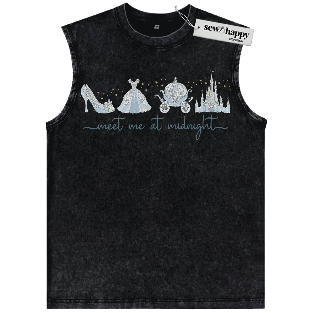 Wash Tank Top Cinderella Tank Top, Animated Tank Top, Vintage Tank Top