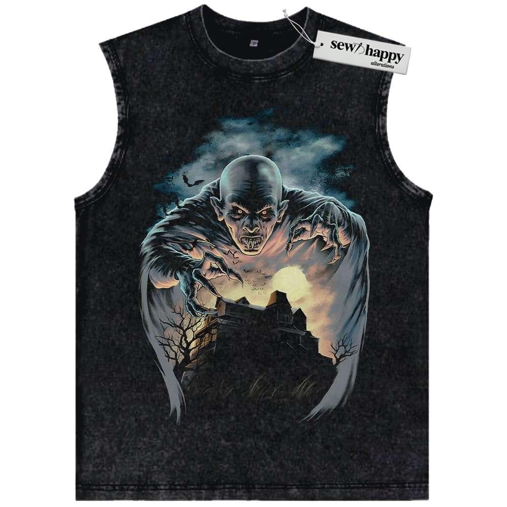 Wash Tank Top Count Orlok Tank Top, Nosferatu Tank Top, Halloween Tank Top, Horror Tank Top, Vintage Tank Top