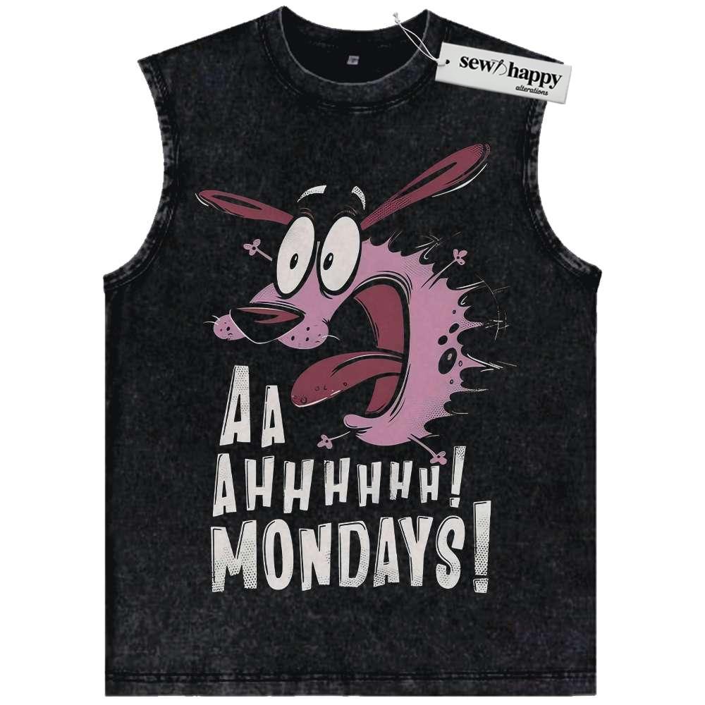 Wash Tank Top Courage the Cowardly Dog Tank Top, Animated Tank Top, Vintage Tank Top
