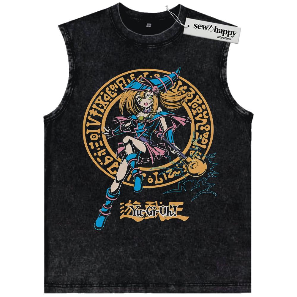 Wash Tank Top Dark Magician Girl Tank Top, Anime Tank Top, Vintage Tank Top