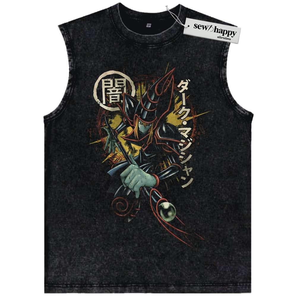 Wash Tank Top Dark Magician Tank Top, Anime Tank Top, Vintage Tank Top