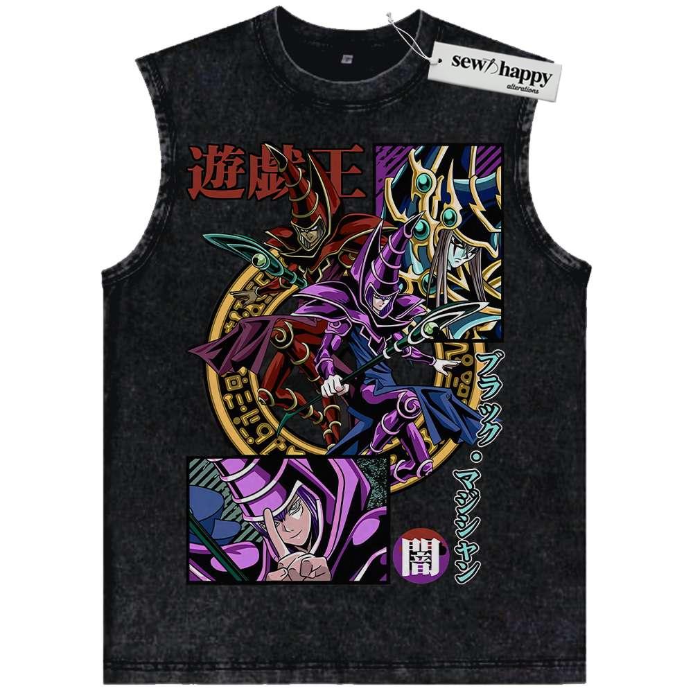 Wash Tank Top Dark Magician Tank Top, Anime Tank Top, Vintage Tank Top