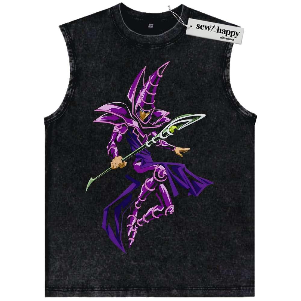 Wash Tank Top Dark Magician Tank Top, Anime Vintage Tank Top