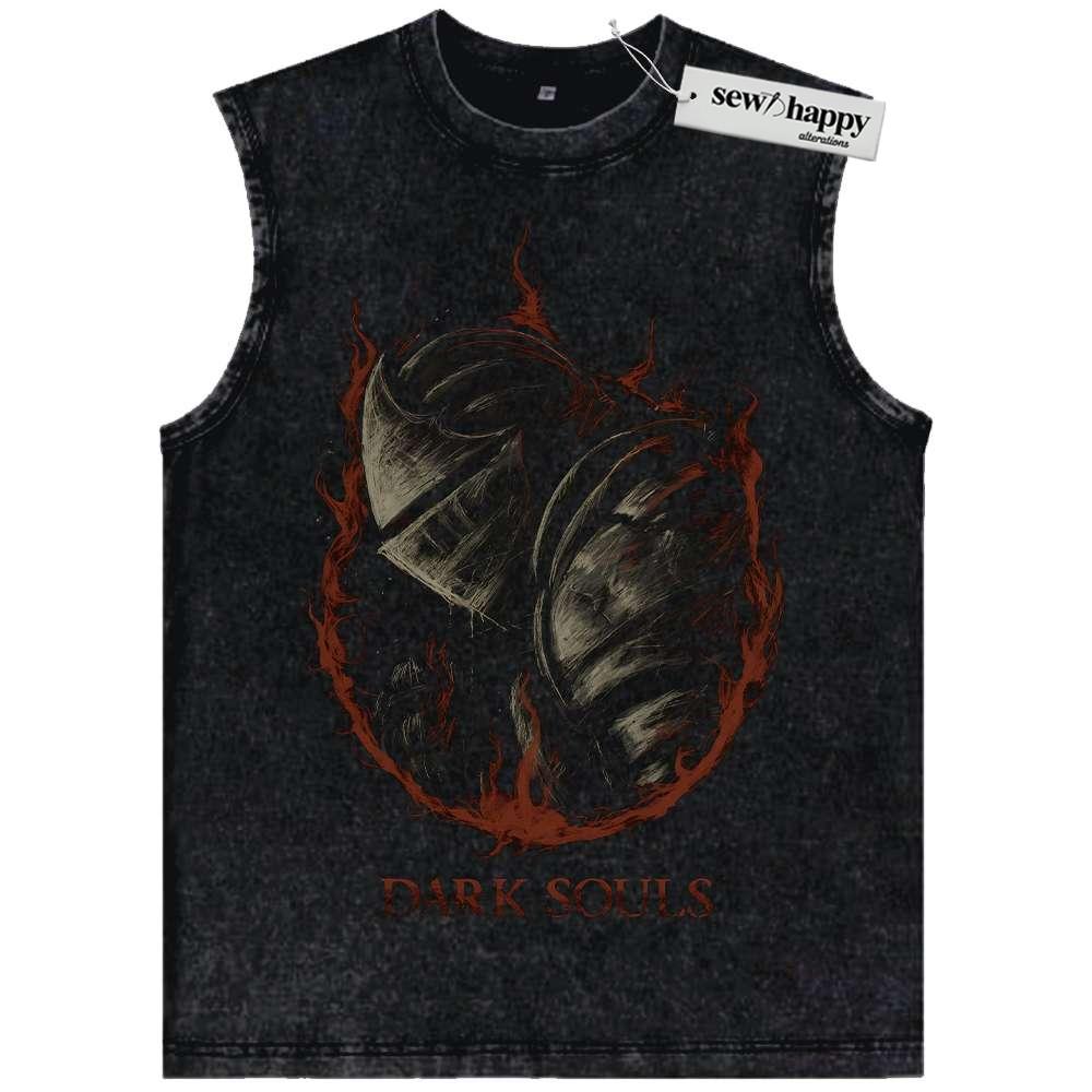 Wash Tank Top Dark Souls Tank Top, Game Tank Top, Vintage Tank Top