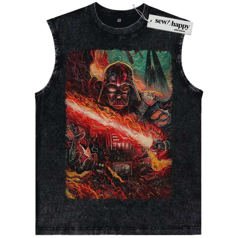 Wash Tank Top Darth Vader Tank Top, Star Wars Tank Top, Movie Tank Top, Vintage Tank Top