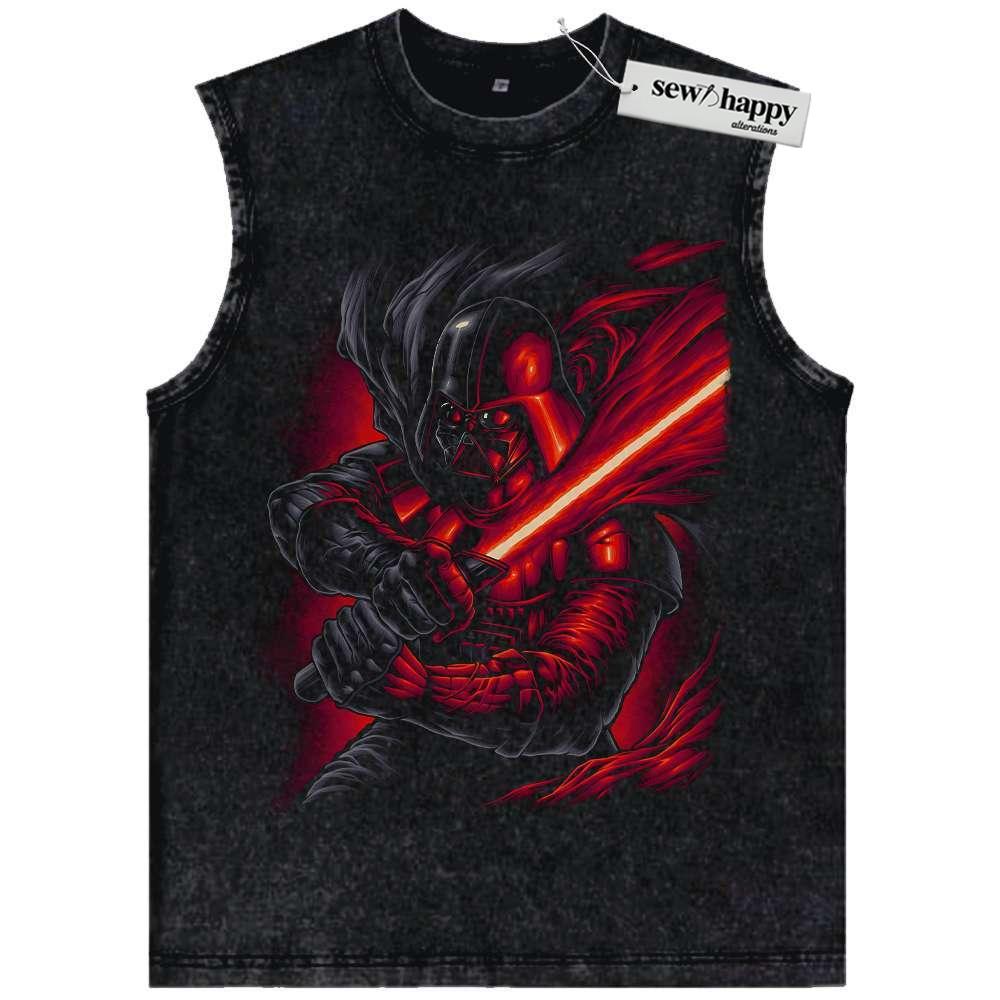 Wash Tank Top Darth Vader Tank Top, Star Wars Tank Top, Movie Tank Top, Vintage Tank Top