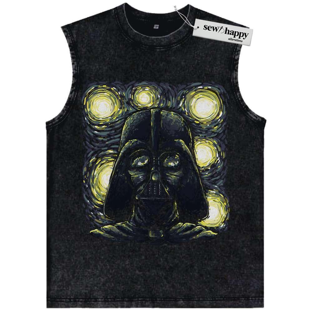 Wash Tank Top Darth Vader Tank Top, Star Wars Tank Top, Movie Tank Top, Vintage Tank Top