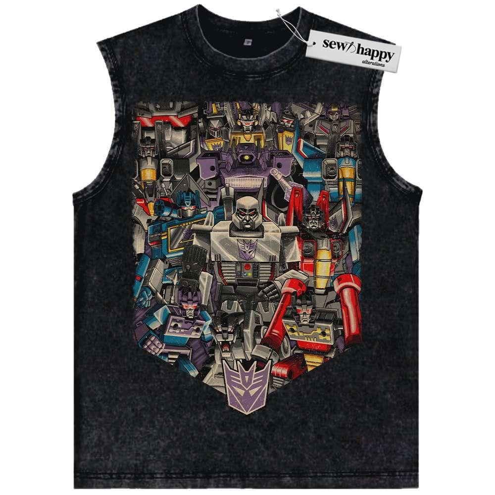 Wash Tank Top Decepticons Tank Top, Transformers Tank Top, Movie Tank Top, Vintage Tank Top