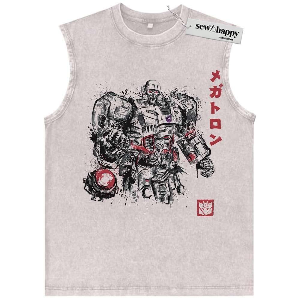 Wash Tank Top Destruction Tank Top, Transformers Tank Top, Movie Tank Top, Vintage Tank Top