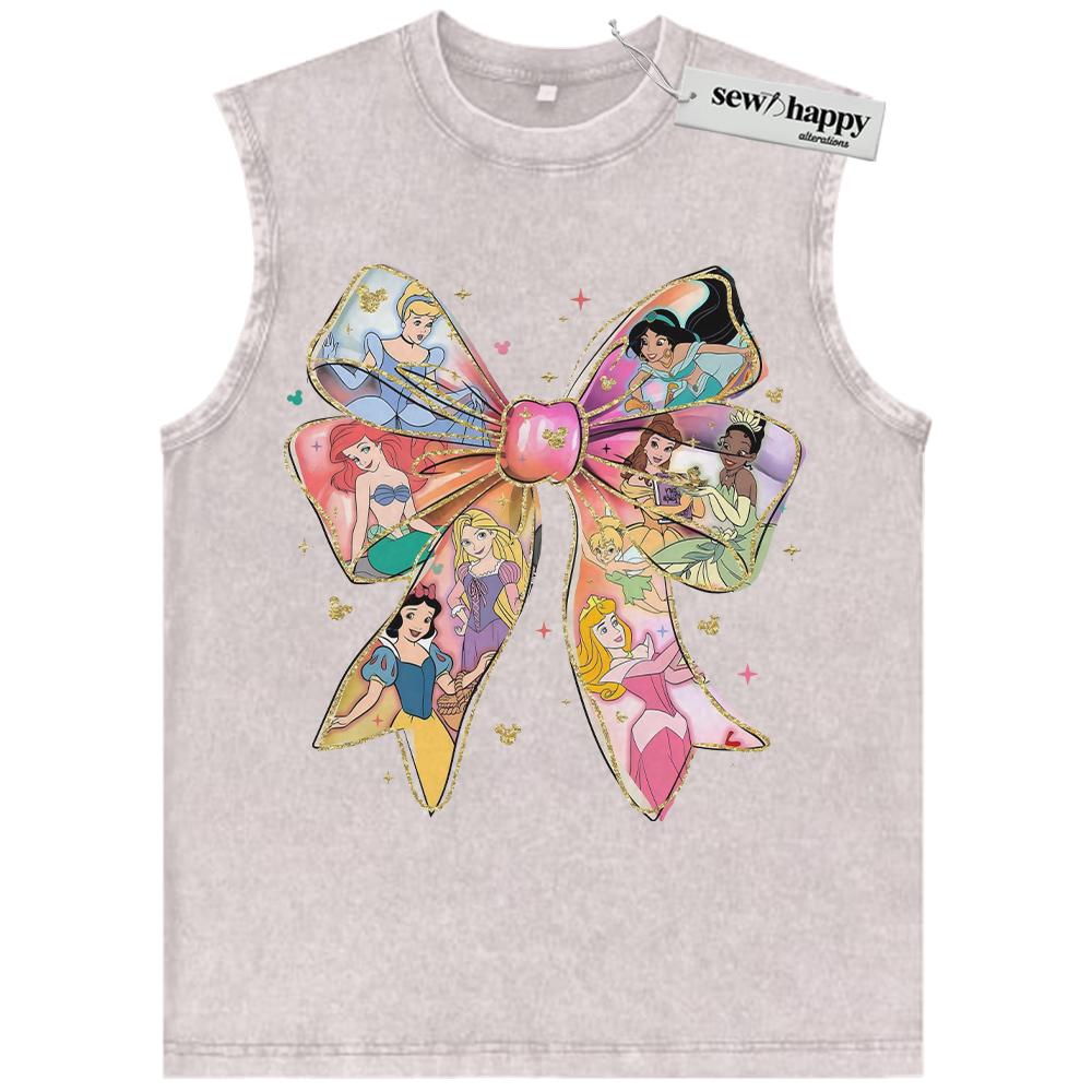 Wash Tank Top Disney Princess Tank Top, Animated Tank Top, Vintage Tank Top