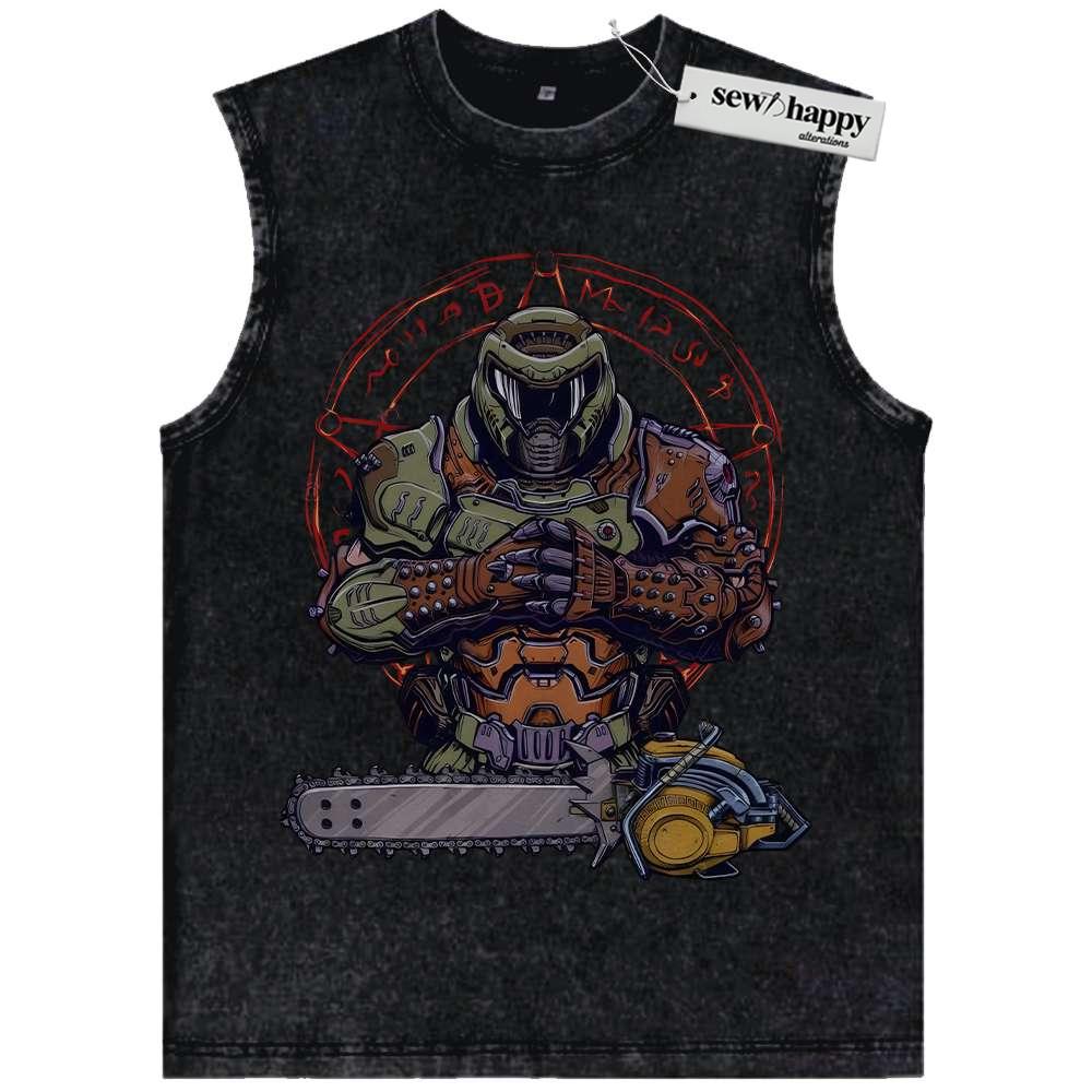 Wash Tank Top Doom Eternal Tank Top, Game Tank Top, Vintage Tank Top