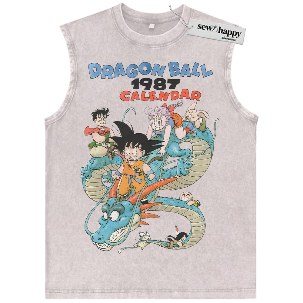 Wash Tank Top Dragon Ball Tank Top, Christmas Tank Top, Anime Tank Top, Vintage Tank Top