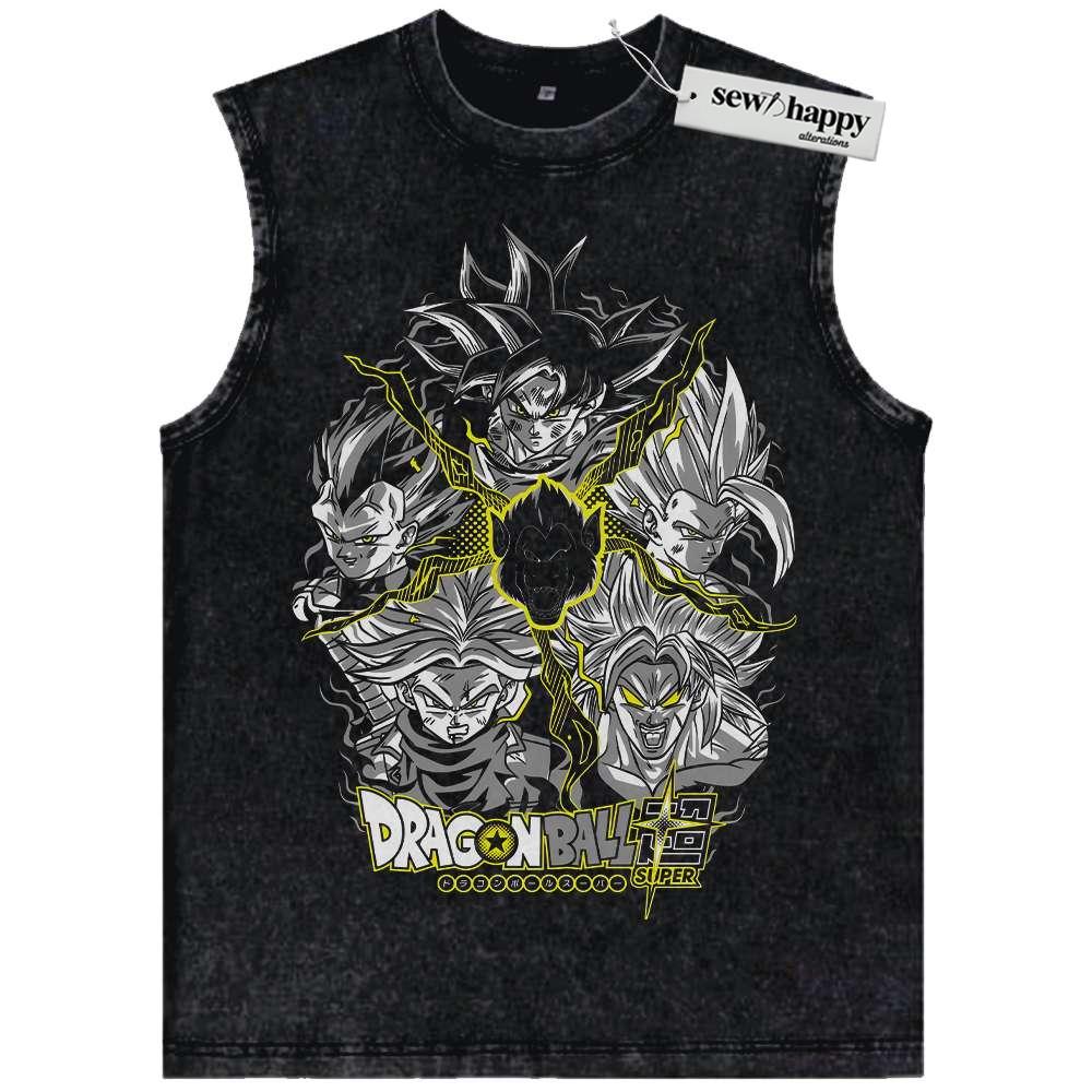 Wash Tank Top Dragon Ball Tank Top, DBZ Tank Top, Anime Tank Top, Vintage Tank Top