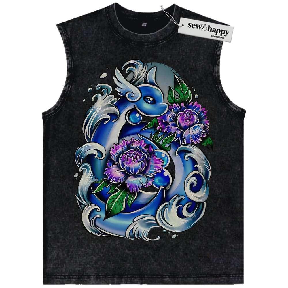 Wash Tank Top Dragonair Tank Top, Pokemon Tank Top, Anime Tank Top, Vintage Tank Top