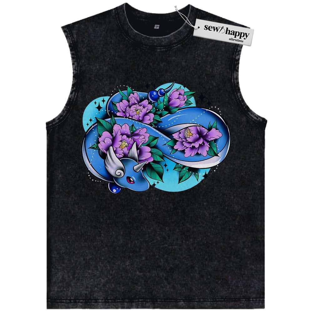 Wash Tank Top Dragonair Tank Top, Pokemon Tank Top, Anime Tank Top, Vintage Tank Top