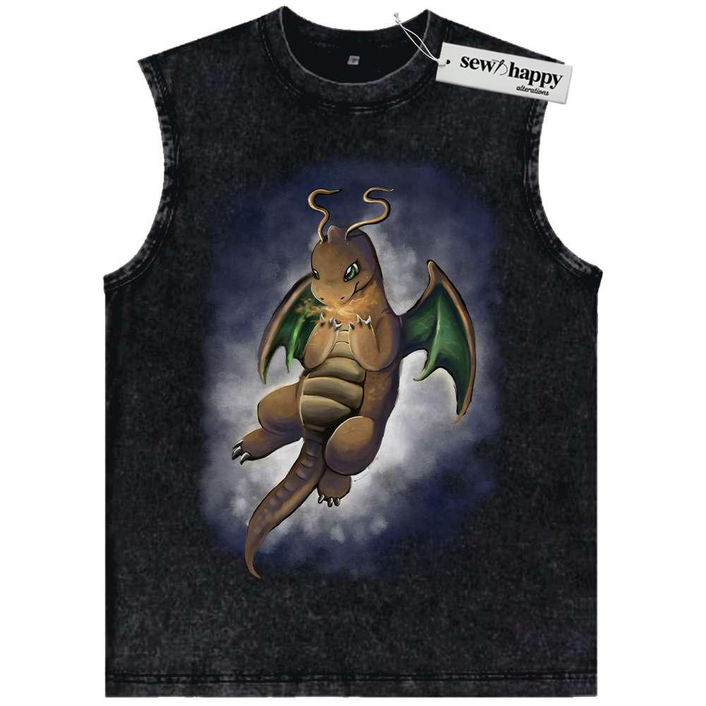 Wash Tank Top Dragonite Tank Top, Pokemon Tank Top, Anime Tank Top, Vintage Tank Top