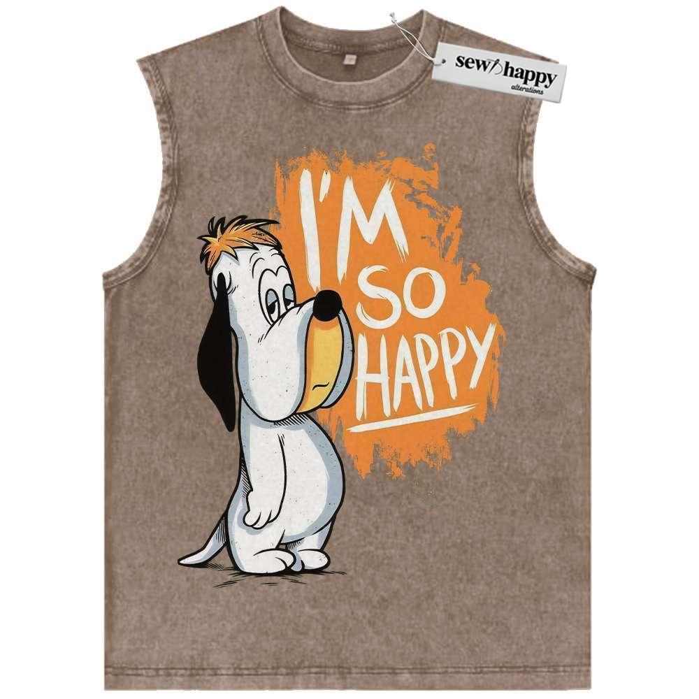 Wash Tank Top Droopy Tank Top, Dumb-Hounded Tank Top, Animated Tank Top, Vintage Tank Top