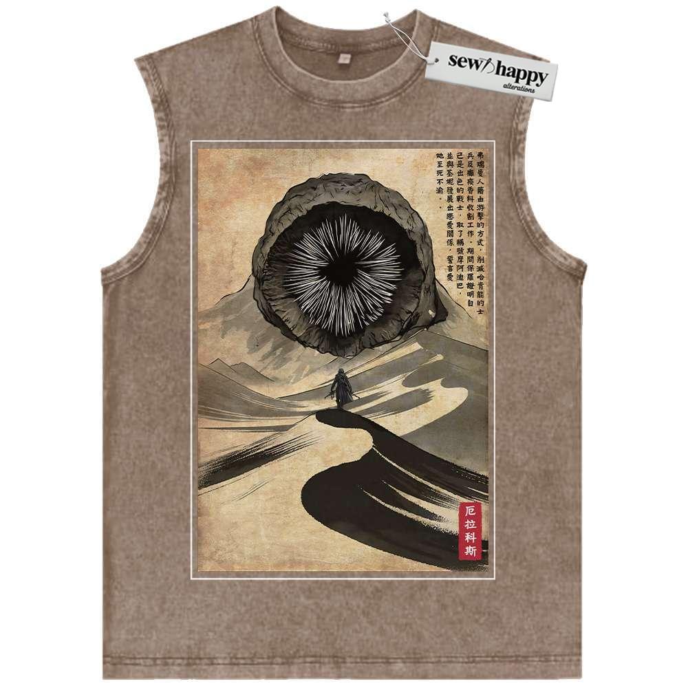 Wash Tank Top Dune Tank Top, Movie Tank Top, Vintage Tank Top