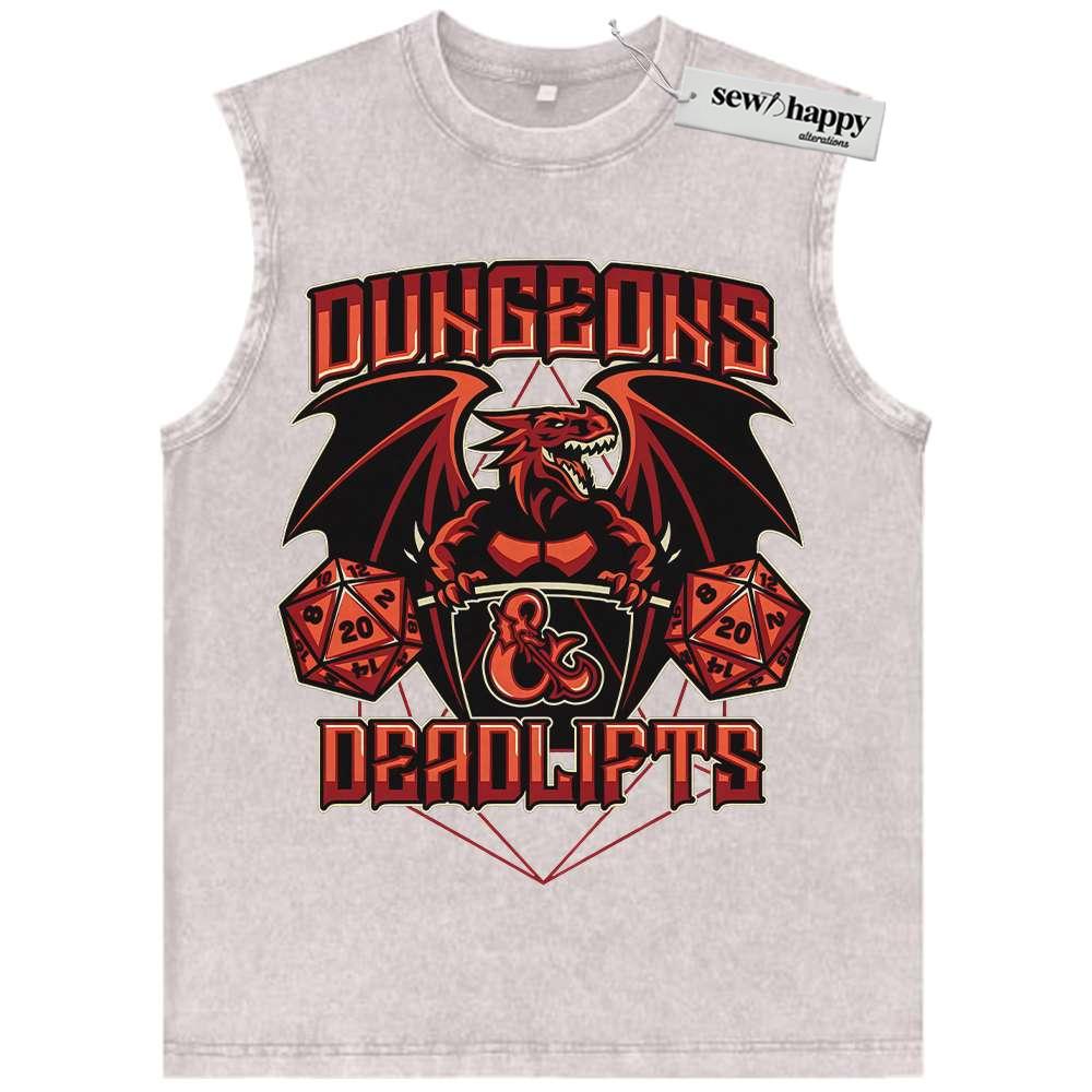 Wash Tank Top Dungeons and Dragons Tank Top, Game Tank Top, Vintage Tank Top