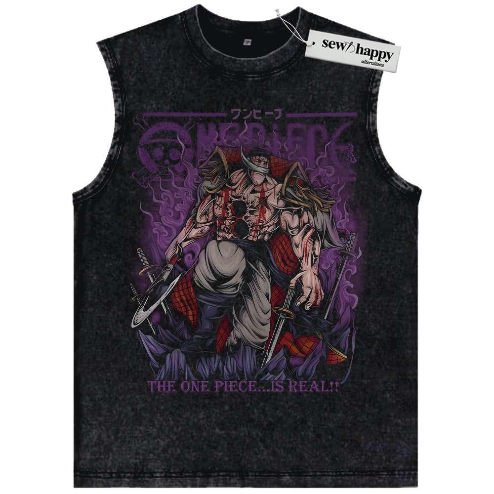 Wash Tank Top Edward Newgate – Whitebeard Tank Top, One Piece Tank Top, Anime Tank Top, Vintage Tank Top