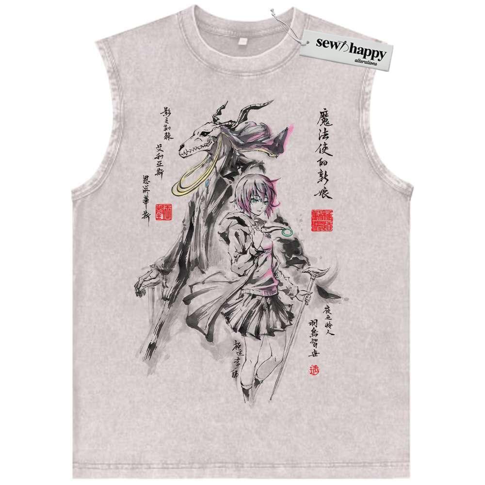 Wash Tank Top Elias Ainsworth Tank Top, Hatori Chise Tank Top, The Ancient Magus’ Bride Tank Top, Anime Tank Top, Vintage Tank Top