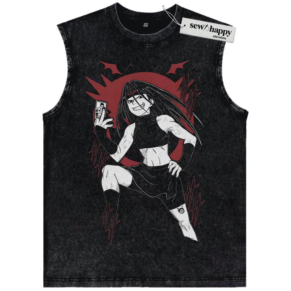 Wash Tank Top Envy Tank Top, Fullmetal Alchemist Tank Top, Anime Tank Top, Vintage Tank Top