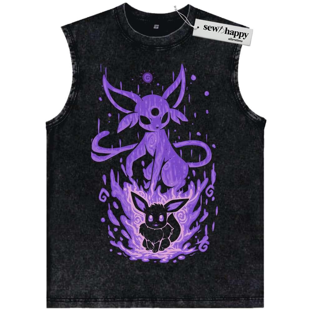 Wash Tank Top Espeon Tank Top, Eevee Tank Top, Pokemon Tank Top, Anime Tank Top, Vintage Tank Top