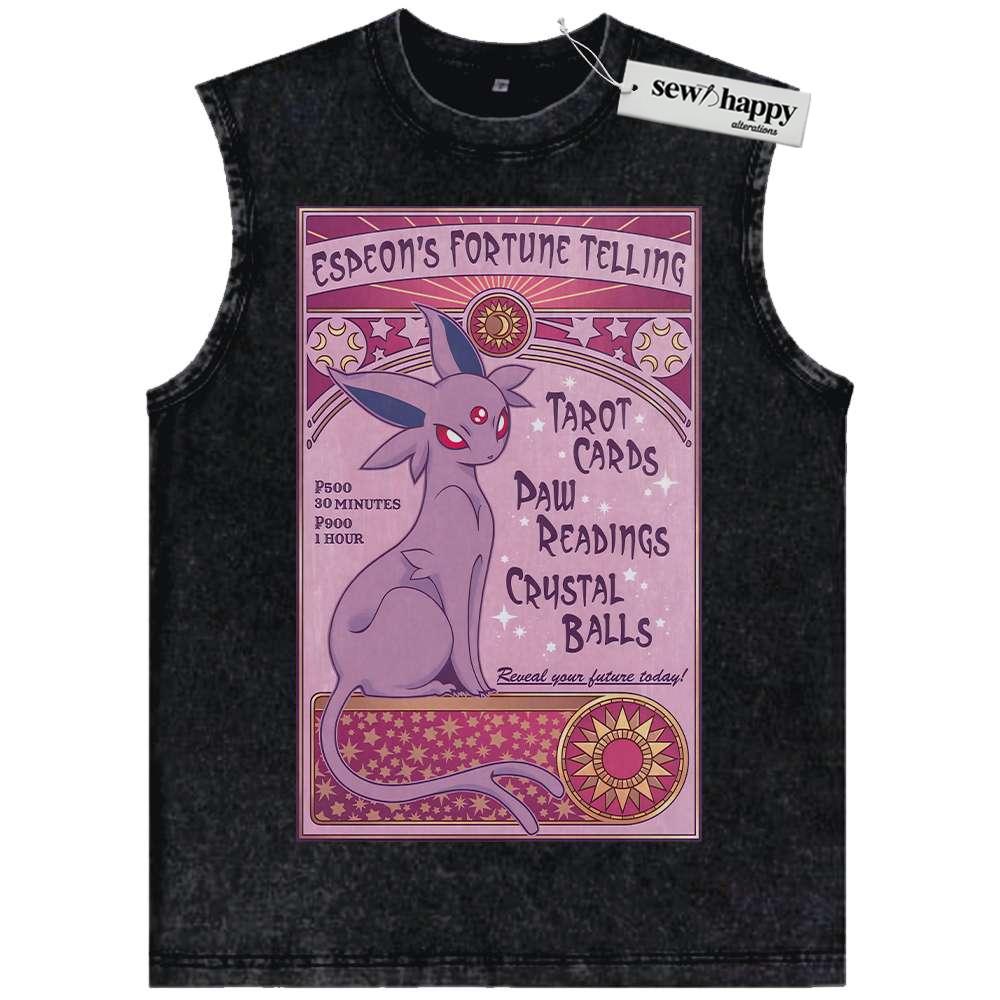 Wash Tank Top Espeon Tank Top, Pokemon Tank Top, Anime Tank Top, Vintage Tank Top