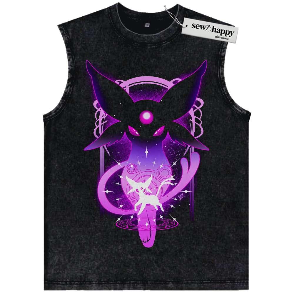 Wash Tank Top Espeon Tank Top, Pokemon Tank Top, PKM Tank Top, Anime Tank Top, Vintage Tank Top