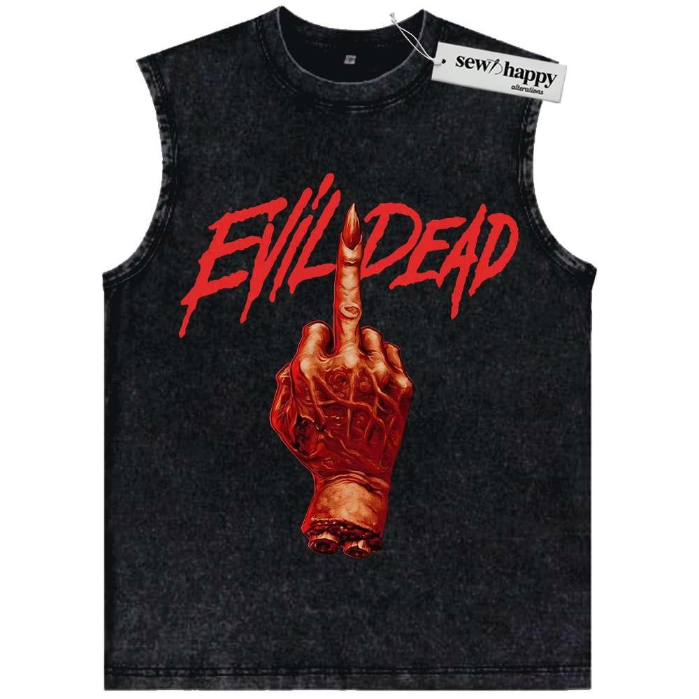 Wash Tank Top Evil Dead Tank Top, Halloween Tank Top, Horror Tank Top, Vintage Tank Top