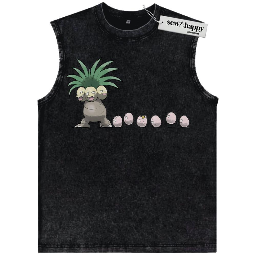 Wash Tank Top Exeggutor Tank Top, Pokemon Tank Top, PKM Tank Top, Anime Tank Top, Vintage Tank Top