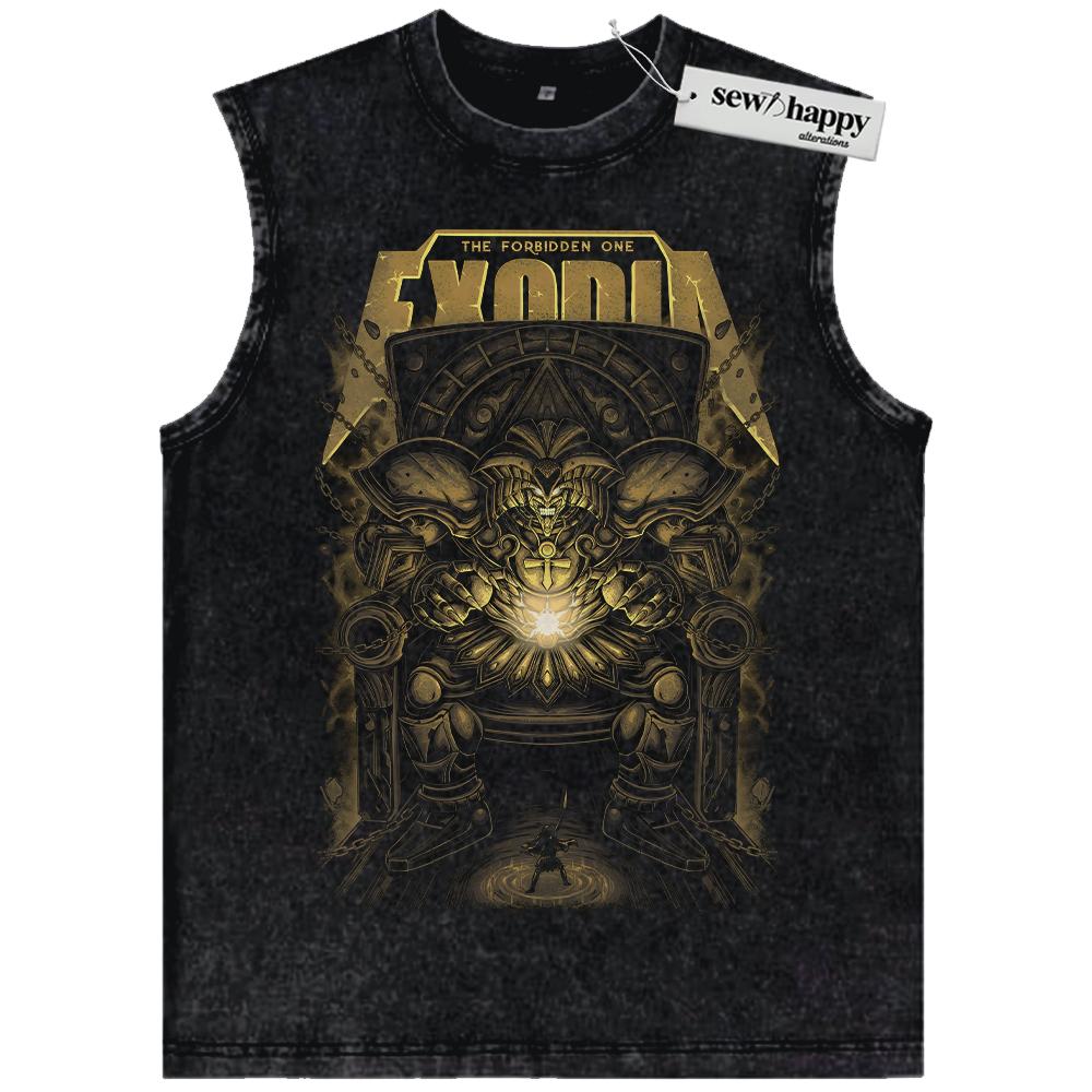 Wash Tank Top Exodia Tank Top, Anime Tank Top, Vintage Tank Top