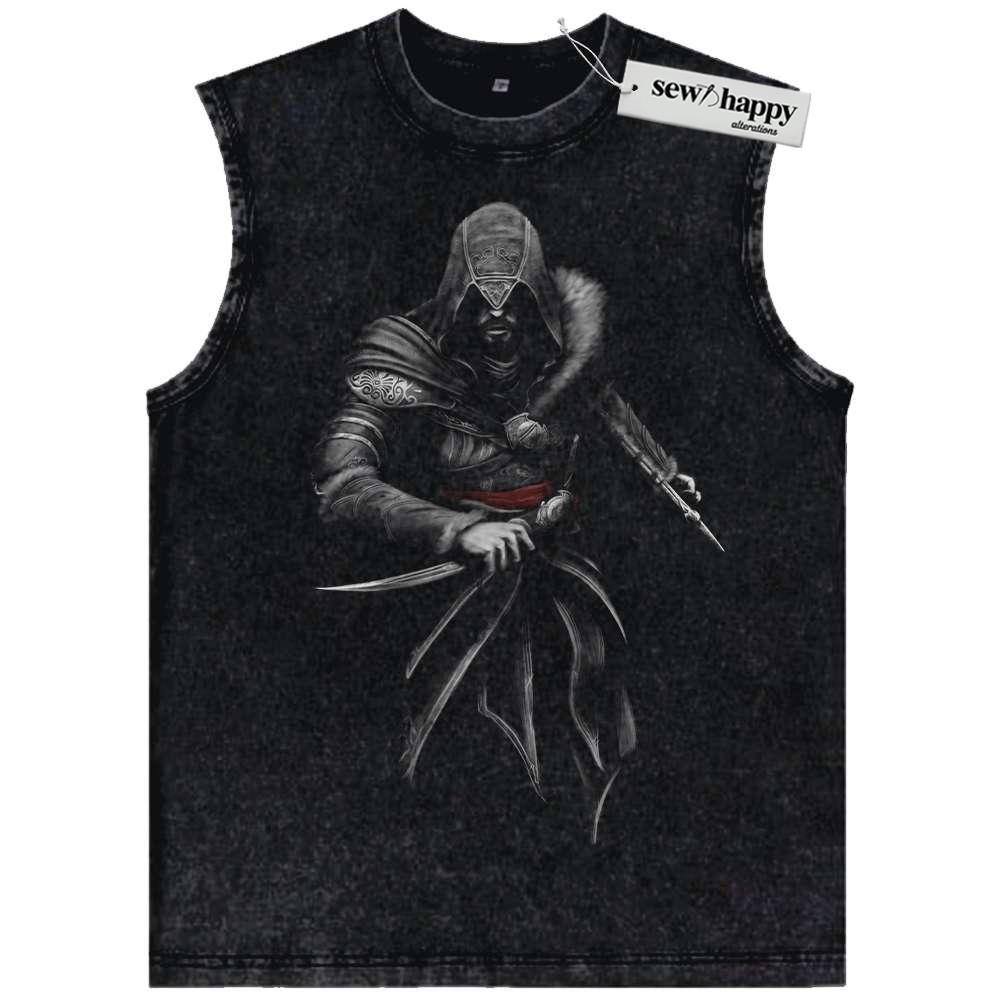 Wash Tank Top Ezio Tank Top, Assassin’s Creed Tank Top, Game Tank Top, Vintage Tank Top