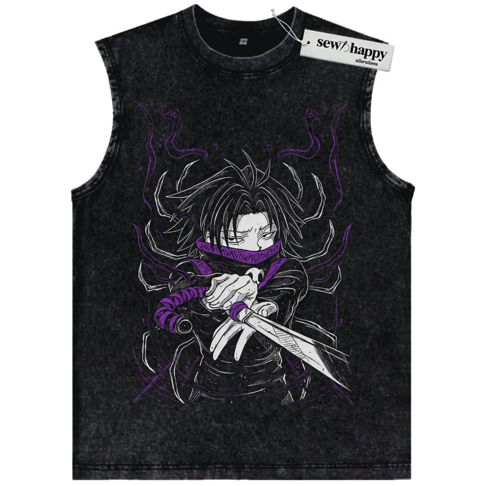 Wash Tank Top Feitan Tank Top, Hunter x Hunter Tank Top, HxH Tank Top, Anime Tank Top, Vintage Tank Top