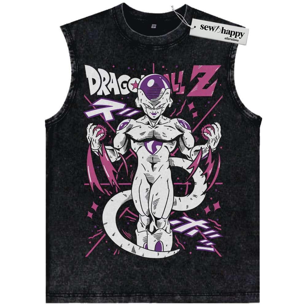 Wash Tank Top Frieza Tank Top, Dragon Ball Tank Top, Anime Tank Top, Vintage Tank Top