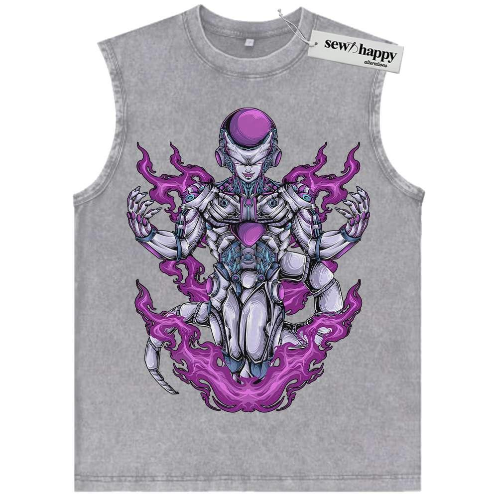 Wash Tank Top Frieza Tank Top, Dragon Ball Z Tank Top, DBZ Tank Top, Anime Tank Top, Vintage Tank Top - Image 3