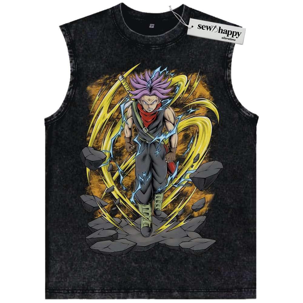 Wash Tank Top Future Trunks Tank Top, Dragon Ball Tank Top, DBZ Tank Top, Anime Tank Top, Vintage Tank Top