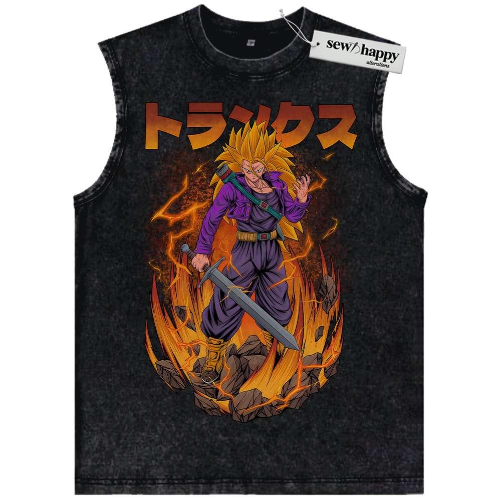 Wash Tank Top Future Trunks Tank Top, Dragon Ball Z Tank Top, DBZ Tank Top, Anime Tank Top, Vintage Tank Top