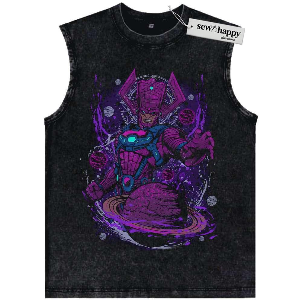 Wash Tank Top Galactus Tank Top, Marvel Comics Tank Top, Vintage Tank Top
