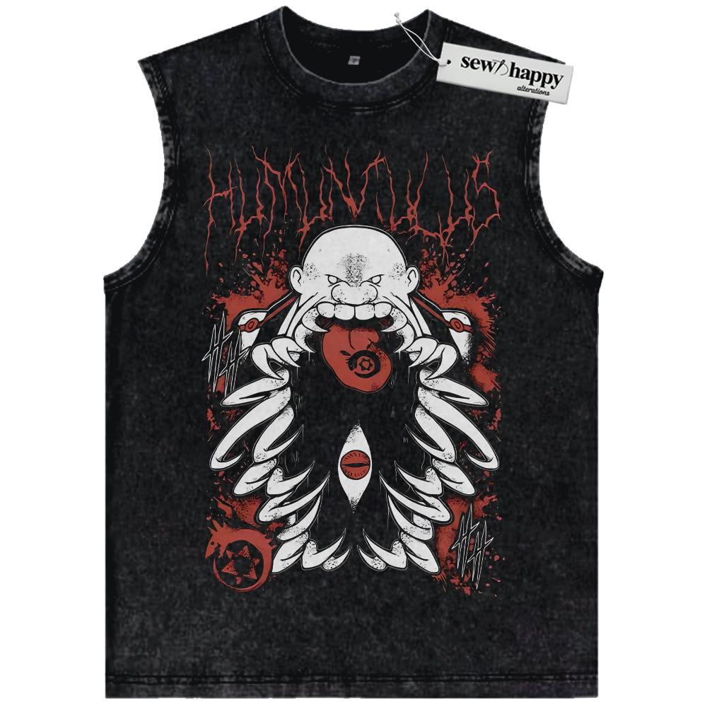 Wash Tank Top Gluttony Tank Top, Fullmetal Alchemist Tank Top, Anime Tank Top, Vintage Tank Top