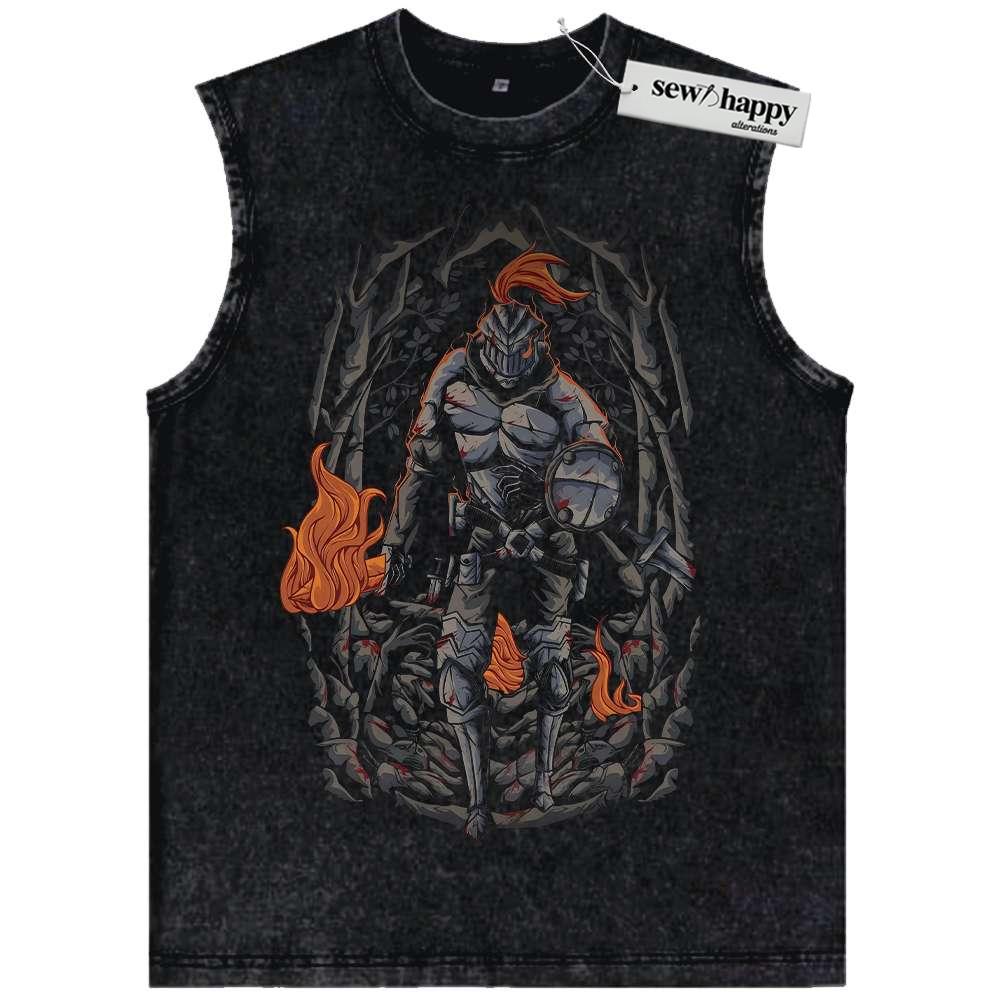 Wash Tank Top Goblin Slayer Tank Top, Anime Tank Top, Vintage Tank Top