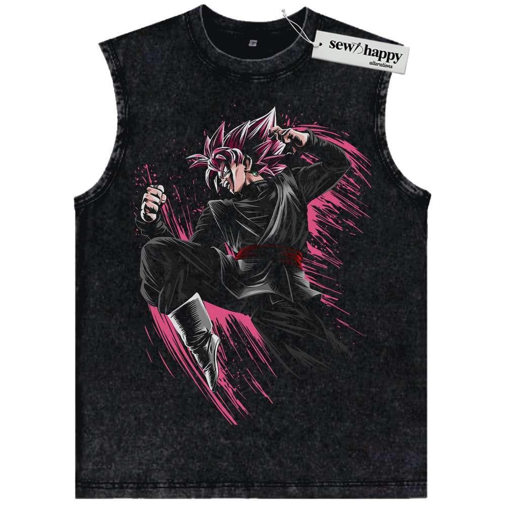 Wash Tank Top Goku Black Tank Top, Dragon Ball Tank Top, Anime Tank Top, Vintage Tank Top